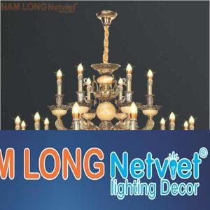 Đèn chùm nến kiểu cổ điển Ø1000*H700+500, E14*18 Lamp