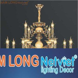 Đèn chùm nến kiểu cổ điển Ø900*H650+500, E14*12 Lamp