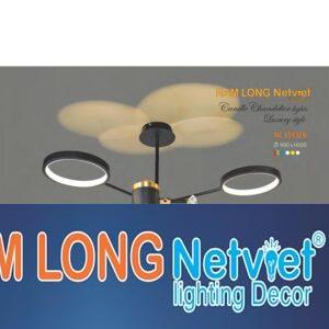 Đèn chùm trang trí phong cách trang trọng Ø900*H500 - LED 3 CĐ