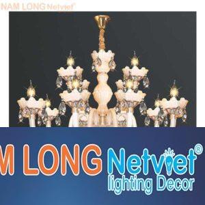 Đèn chùm nến kiểu sang trọng Ø800*H750+600, E14*12 Lamp, 13 Hạt lớn, 52 Hạt nhỏ