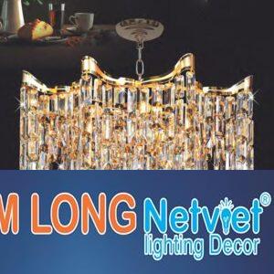 Đèn chùm pha lê phong cách cổ điển Ø800*H600+400 - E14*9 Lamp