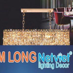 Đèn chùm pha lê phong cách cổ điển Ø800-400*H400+500 - E14*10 Lamp