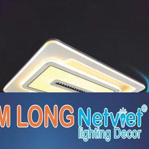 Đèn ốp trần Led chữ nhật kiểu sang trọng Ø1100-700*H100, Led 3 CĐ