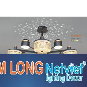 Đèn chùm trang trí phong cách trang trọng Ø800*H450 - LED 3 CĐ
