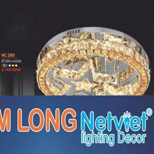 Đèn ốp trần Led tròn Ø500*H200, Led 3 CĐ