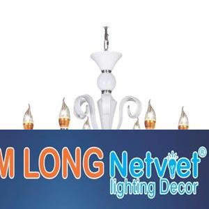 Đèn chùm nến Ø750*H600+500, E14*6 lamp