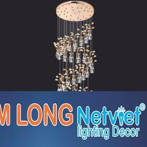 Đèn chùm trang trí led ánh sáng trung tính Ø600*H2700