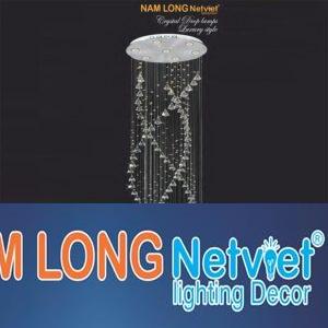 Đèn thả pha lê xoắn Ø500*H2000, LED 5W*7 lamp, 3 chế độ, 119 crystals 1 K9