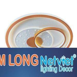 Đèn mâm ốp trần tròn Ø500*H100, Led 3 màu ánh sáng