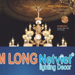 Đèn chùm nến đồng phong cách cổ điển Ø1000*H850+500 - E14*15 Lamp