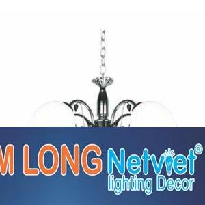 Đèn chùm cổ điển Ø500*H500+300, E27*5 lamp