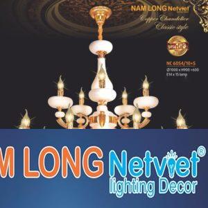 Đèn chùm đồng phong cách cổ điển Ø1000*H900+600, E14*15 lamp