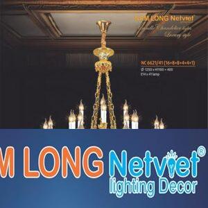 Đèn chùm nến phong cách trang trọng Ø1250*H1100+400 - E14*41 Lamp