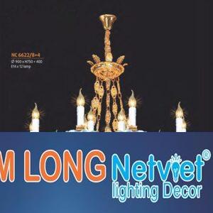 Đèn chùm nến phong cách trang trọng Ø900*H750+400 - E14*12 Lamp