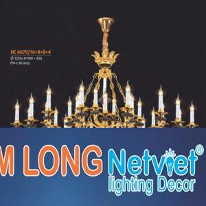 Đèn chùm nến phong cách trang trọng Ø1250*H1100+500 - E14*36 Lamp