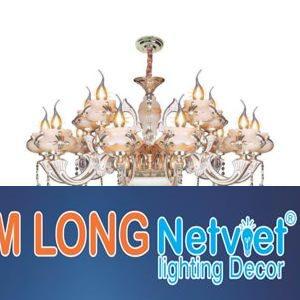Đèn chùm nến Ø1000*H700+500, E14*15 lamp, 32 large crystals K9