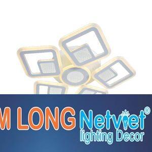 Đèn mâm ốp trần mica Ø550*H90, Led 3 màu ánh sáng