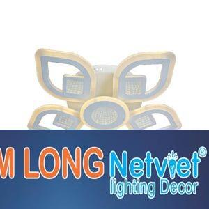 Đèn mâm ốp trần mica Ø520*H100, Led 3 màu ánh sáng