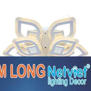Đèn mâm ốp trần mica Ø600*H110, Led 3 màu ánh sáng