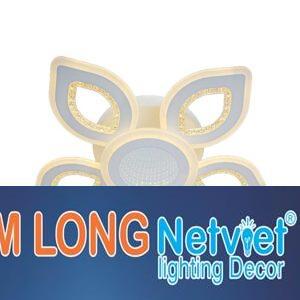 Đèn mâm ốp trần mica Ø550*H110, Led 3 màu ánh sáng