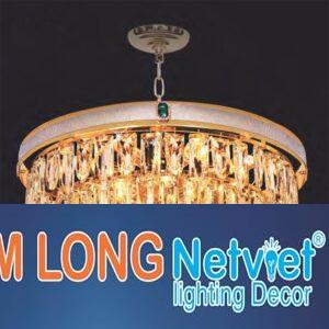 Đèn chùm pha lê phong cách cổ điển Ø600*H300+500 - E14*16 lamp