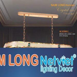 Đèn chùm pha lê phong cách cổ điển Ø800-350*H300+500 - E14*10 lamp