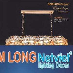 Đèn chùm pha lê phong cách cổ điển Ø850-450*H300+500 - E14*12 lamp