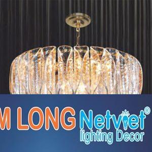 Đèn chùm pha lê phong cách cổ điển Ø600*H400+400 - E14*9 lamp