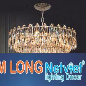 Đèn chùm pha lê phong cách cổ điển Ø600*H400+500 - E14*11 Lamp