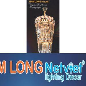 Đèn chùm pha lê cao cấp Ø600*H1800+500, E14*28 lamp