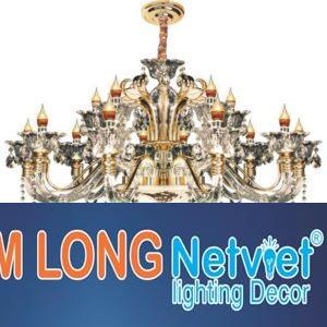 Đèn chùm nến Ø1000*H1000+600, E14*15 lamp, 31 large crystals K9, 69 small crystals K9