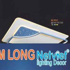 Đèn ốp trần Led chữ nhật kiểu sang trọng Ø1100-700*H60, Led 3 CĐ