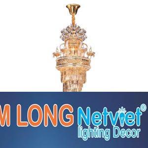 Đèn chùm pha lê cao cấp Ø600*H2200+700, E14*37 lamp, 102 crystals K9 type 1
