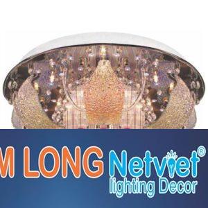 Đèn ốp trần Led tròn Ø450*H200, remote