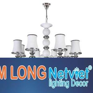 Đèn chùm nến Ø800*H700+500, E14*8 lamp, 9 crystals 1 K9