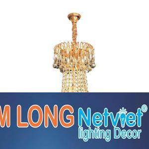 Đèn chùm pha lê cao cấp Ø500*H550+400, E14*8 lamp, 61 crystals, 58 Pcs, 58 PCS