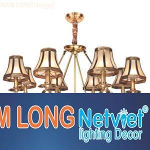 Đèn chùm đồng cao cấp Ø900*H700+600, E27*3 lamp, E14*8 lamp
