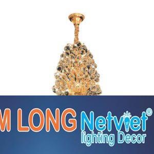 Đèn chùm pha lê cao cấp Ø600*H700+600, E14*10 lamp, 257 crystals