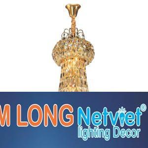 Đèn chùm pha lê cao cấp Ø600*H700+500, E14*12 lamp, 91 crystals K9 type 1, 9 crystals K9 type 1