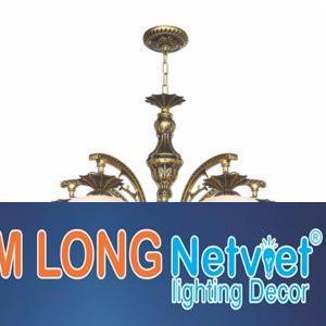 Đèn chùm cổ điển Ø550*H450+400, E27*5 lamp