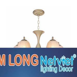 Đèn chùm cổ điển Ø600*H420+400, E27*5 lamp