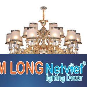 Đèn chùm nến Ø1000*H800+400, E14*15 lamp, 17 large crystals K9