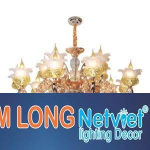 Đèn chùm nến Ø1000*H700+500, E14*15 lamp, 26 large crystals K9