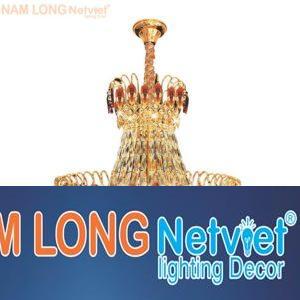 Đèn chùm pha lê cao cấp Ø600*H600+400, E14*10 lamp, 61 crystals, 40 Pcs