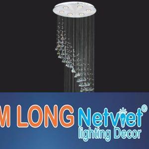 Đèn thả pha lê xoắn Ø600*H2000, LED 3W*6 lamp, 3 chế độ, 114 crystals 1 K9