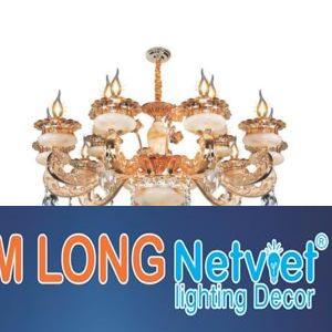 Đèn chùm nến Ø1000*H650+500, E14*15 lamp, 29 large crystals K9