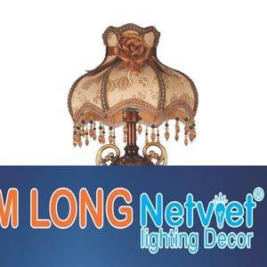 Đèn ngủ trang trí, đồng cao cấp Ø360*H570, Dimer E27*1 lamp