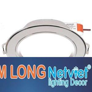 Đèn Downlight âm trần Led Tròn 7W, Ø135, khoét lỗ Ø110, ánh sáng trắng và vàng, trung tính