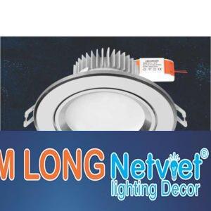 Đèn Downlight âm trần Led Tròn 3W, Ø100*H40, khoét lỗ Ø60, ánh sáng trắng và vàng