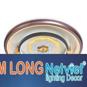 Đèn mâm ốp trần tròn Ø480*H70, Led 3 màu ánh sáng